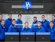 Tablet Screenshot of precision-parking.com